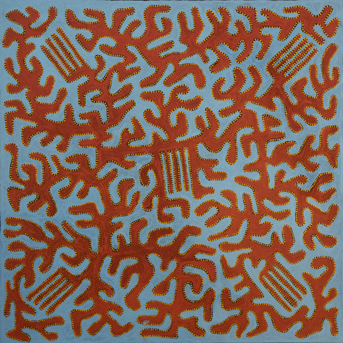 Adrian Jurrah - Yunala Tjukurrpa (Bush Carrot) by Adrian Jurra