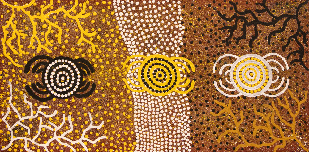 Selwyn - Spider Dreaming (Marapulpa Tjukurrpa) by Selwyn Nacambala
