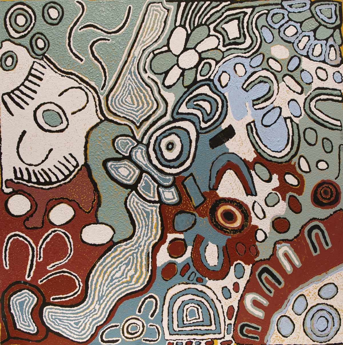 Linda Anderson Karrkururrutintja Tjukurrpa (Lake M by Linda Anderson Jonggarda